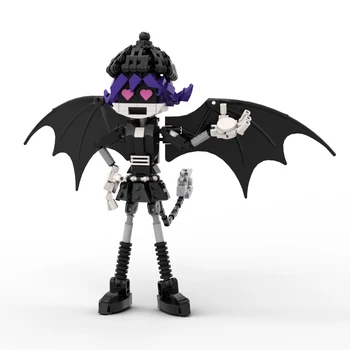 MOC Anime Cinayet Drones Uzi N veya V Yapı taşları Çok Devlet Değiştirilebilir Sevimli Katil Modeli tuğla oyuncaklar Cadılar Bayramı noel hediyesi