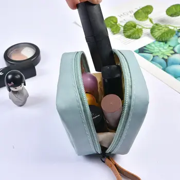 Fermuarlı Çanta Kare Çanta Yıkama Kılıfı Ruj çanta düzenleyici Kılıfı Naylon Kozmetik Çantası Kozmetik Çantaları Makyaj çantalar depolama makyaj çantası