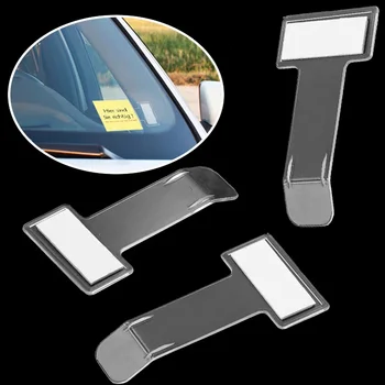 5 Adet Evrensel Araba Park Bilet Klip ön cam etiketi Bilet Tutucu Kart Fatura Standı Organizatör Oto İç Aksesuarları