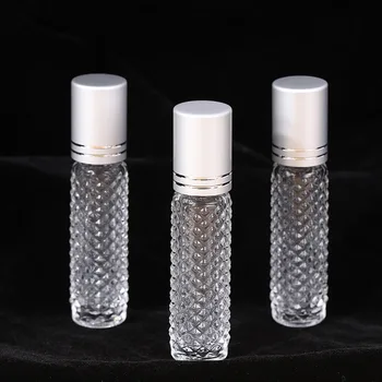 Mini Taşınabilir 10ml Cam rolon şişe uçucu yağ Kabı Boş Roll-on Şişe Basit Parfüm Şişesi Kozmetik Ambalaj