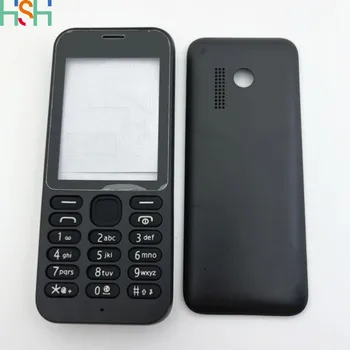 Yeni Nokia 215 Için Tam Komple Cep telefon kılıfı Kapak Kılıf + İngilizce Tuş Takımı Plastik Tam Konut
