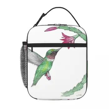 Hummingbird Yakut Terlik yemek taşıma çantası Öğle Yemeği Çantaları Termal Öğle Yemeği Kutusu Çocuk Öğle Yemeği Çantası