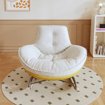 Recliner sallanan sandalyeler İskandinav Yumurta Modern Yetişkinler Tasarımcı Sandalyeler Oturma Odası Tembel Kanepe Muebles De La Sala Lüks Mobilya