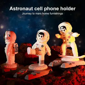 Karikatür Astronotlar Cep telefon standı Pad Pro Masa Tutucu Ev Ofis masa dekoru cep telefon tutucu Aksesuarları